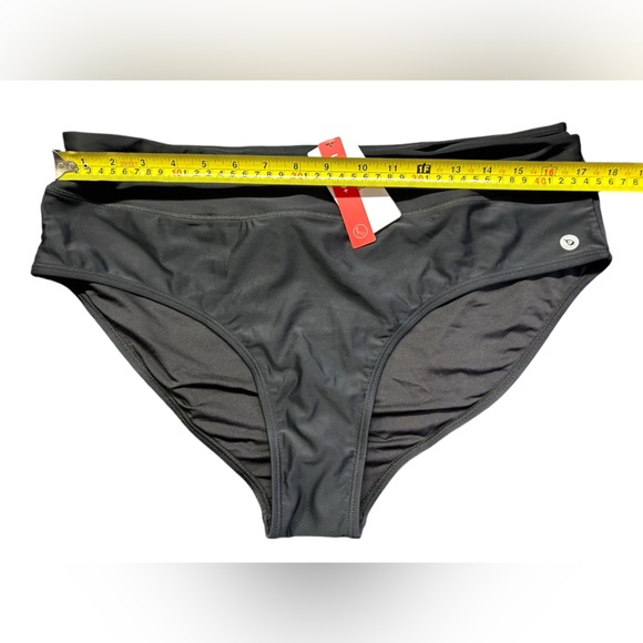 BALEAF womens black plus size 2XL high waist full coverage athletic swim bottom - Picture 9 of 10